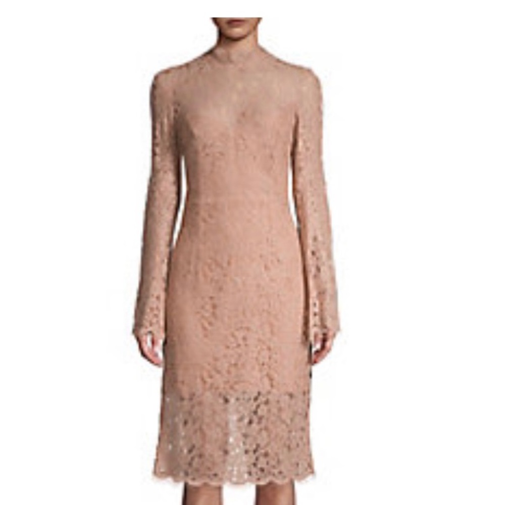 Bardot lace sheath dress